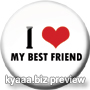 I Love My Best Friend; weiß