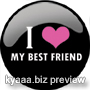 I Love My Best Friend - Schwarz