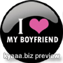 I Love My Boyfriend - Schwarz