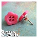 Flower Button Pink