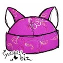 Cat - Embroidered - Berry